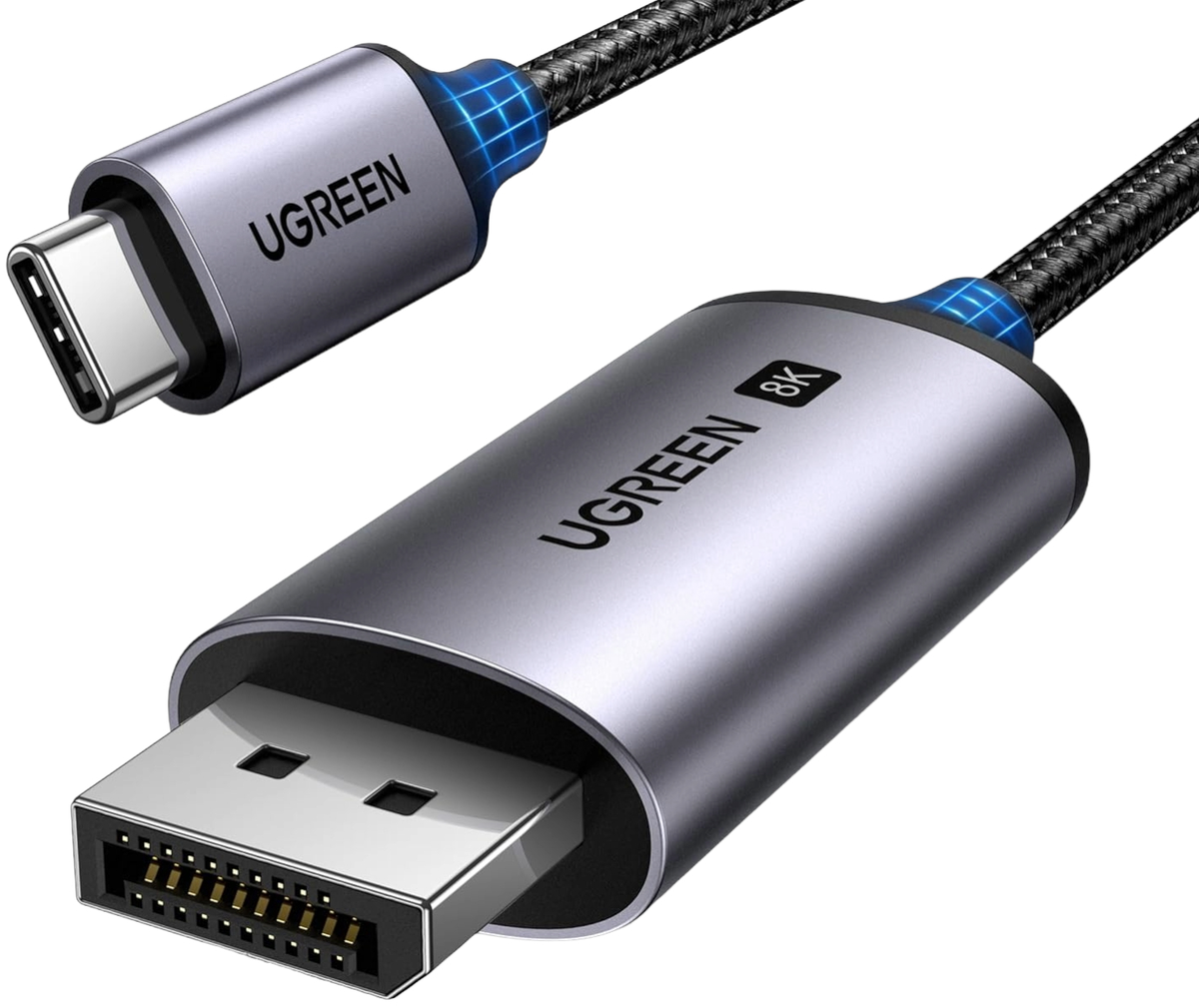 USB-C Audio- und Videokabel - DisplayPort UGREEN CM556 (25157), 1m, Grau