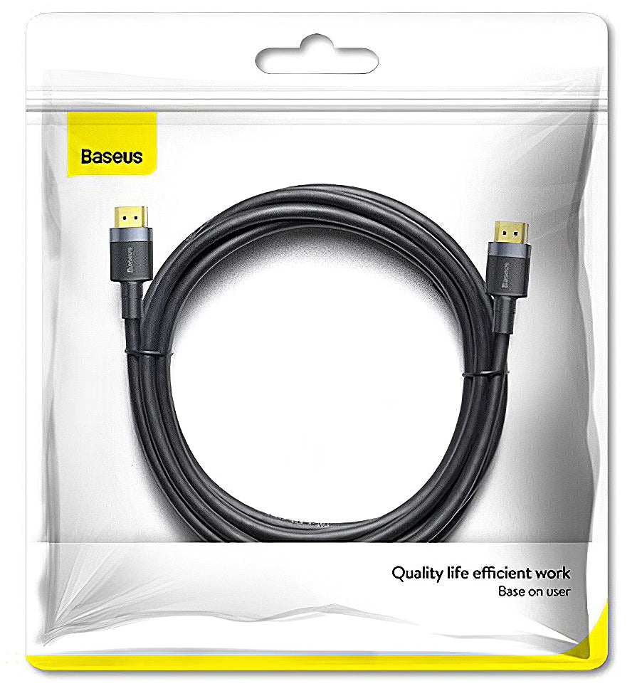 Baseus Coffee Videokabel, HDMI - HDMI, 4K, 1 m, Schwarz CADKLF-E01