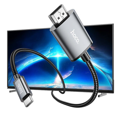 Audio- und Videokabel USB-C - HDMI HOCO UA27, 2m, Grau