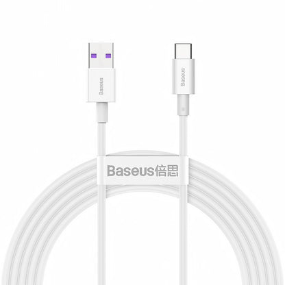 Daten- und Ladekabel USB-A - USB-C Baseus Superior Series, 66 W, 2 m, Weiß CATYS-A02