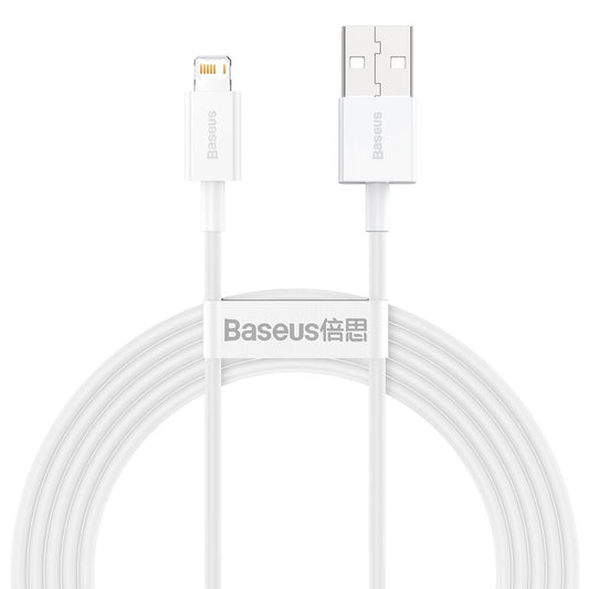 Daten- und Ladekabel USB-A – Lightning Baseus Superior Series, 20 W, 2 m, Weiß CALYS-C02