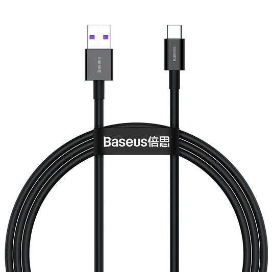 Daten- und Ladekabel USB-A - USB-C Baseus Superior Series, 66 W, 1 m, Schwarz CATYS-01