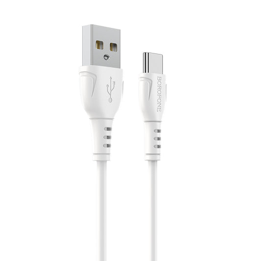 Daten- und Ladekabel USB-A - USB-C Borofone BX51 Triumph MP, 18 W, 1 m, Weiß