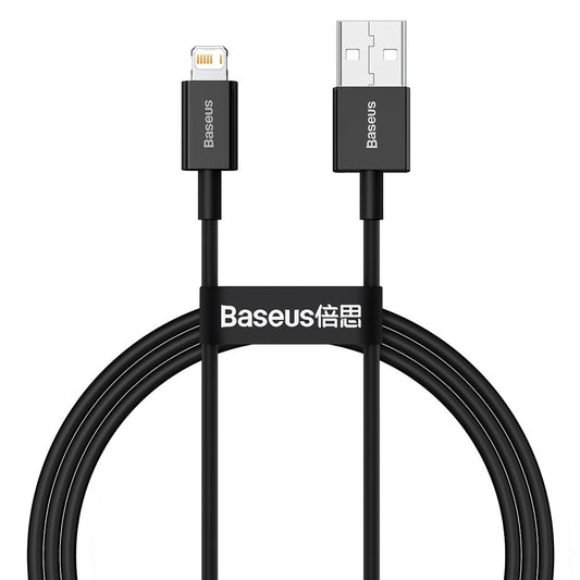 Daten- und Ladekabel USB-A – Lightning Baseus Superior Series, 20 W, 1 m, Schwarz CALYS-A01