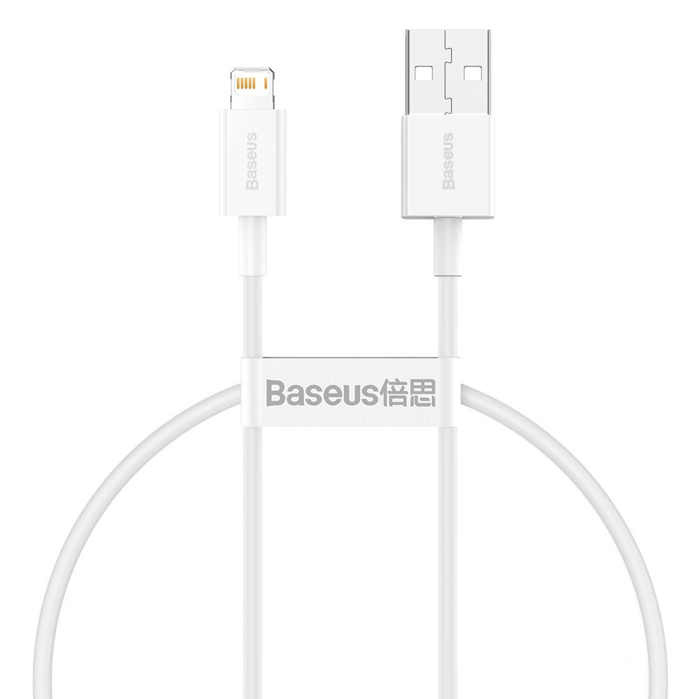 Daten- und Ladekabel USB-A - Lightning Baseus Superior Series, 20W, 0,25m, Weiß CALYS-02
