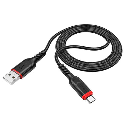 Daten- und Ladekabel USB-A – microUSB HOCO X59 Victory, 18 W, 1 m, Schwarz