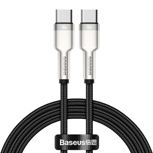 USB-C Daten- und Ladekabel - USB-C Baseus Cafule, 100W, 2m, Schwarz CATJK-D01