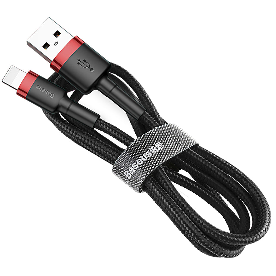 Daten- und Ladekabel USB-A – Lightning Baseus Coffee, 18 W, 0,5 m, Rot CALKLF-A19