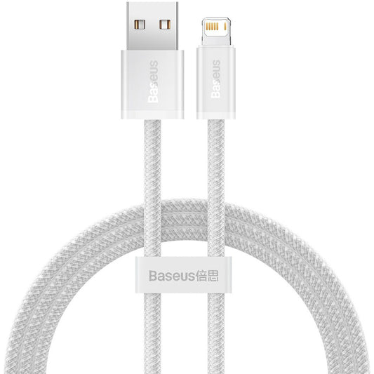 Daten- und Ladekabel USB-A – Lightning Baseus Dynamic Series, 18 W, 1 m, Weiß CALD000402