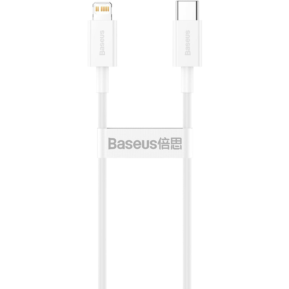 Daten- und Ladekabel USB-C – Lightning Baseus Superior Series, 20 W, 0,25 m, Weiß CATLYS-02