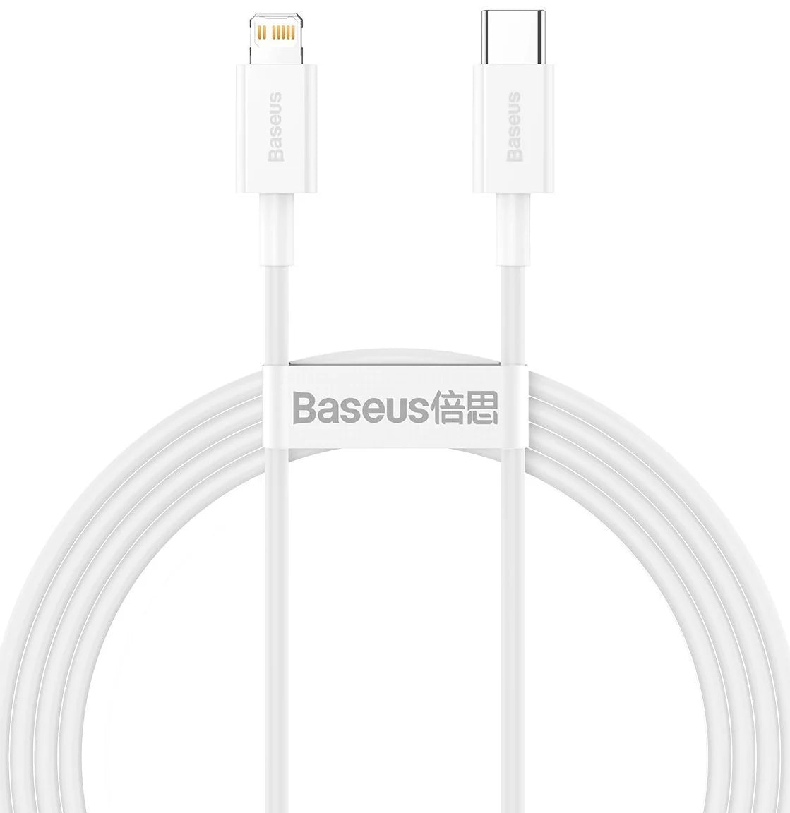 Data and Charging Cable USB-C - Lightning Baseus Superior Series, 20W, 1.5m, White CATLYS-B02