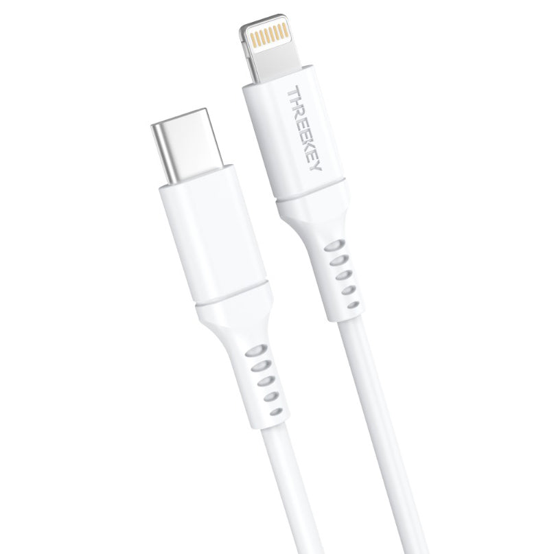 USB-C Data and Charging Cable - Lightning XO Design TK04, 20W, 1m, White