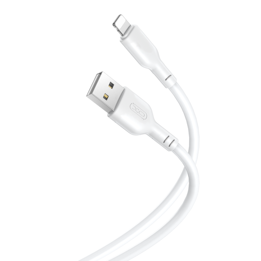 XO Design NB103 USB-A auf Lightning Kabel 18W 1m | Weiß | Silikon