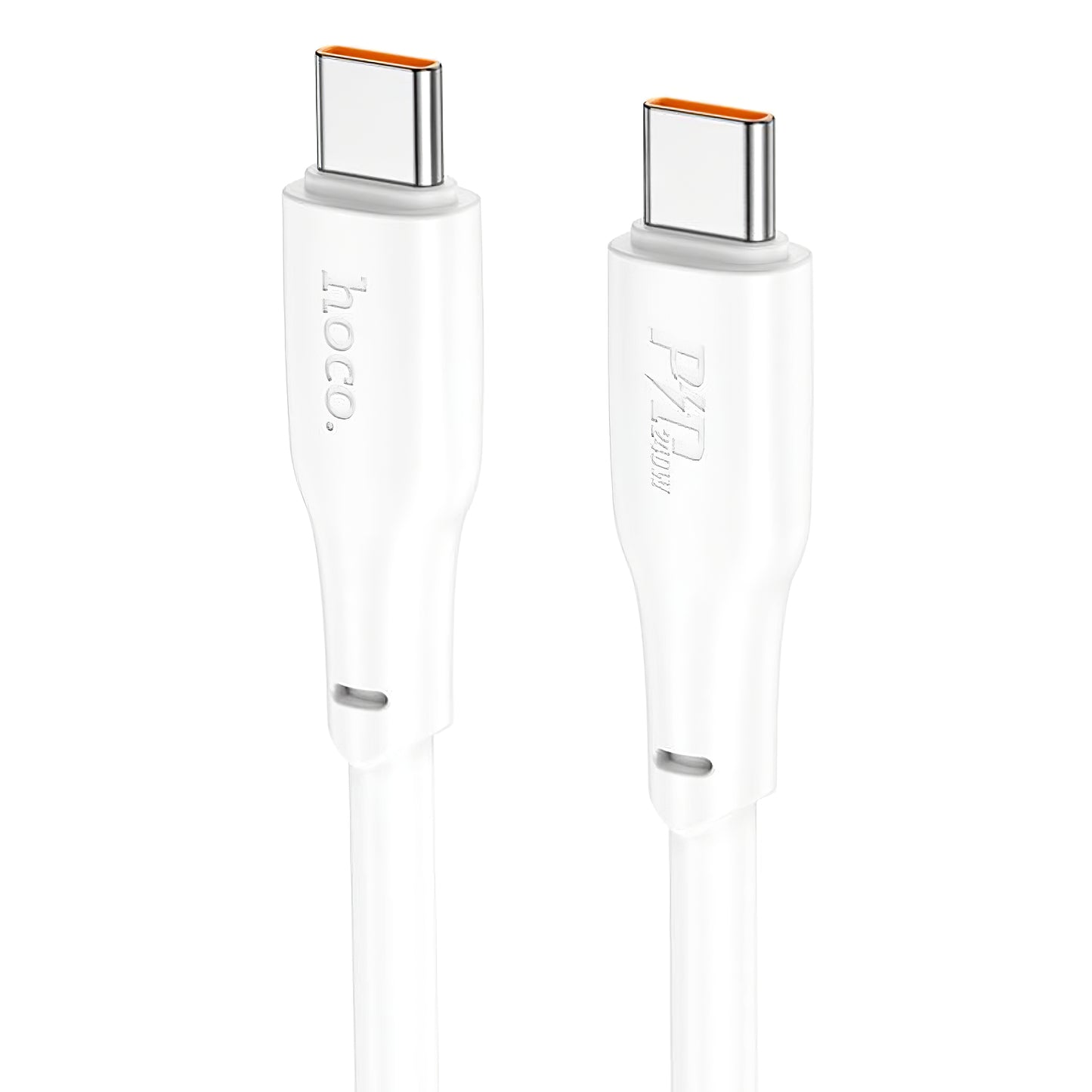 Daten- und Ladekabel USB-C - USB-C HOCO X93, 240 W, 1 m, Weiß