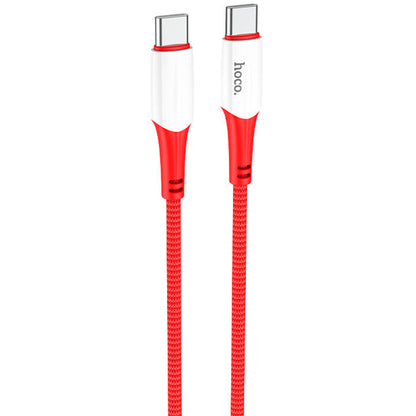 Daten- und Ladekabel USB-C - USB-C HOCO X70, 60 W, 1 m, Rot