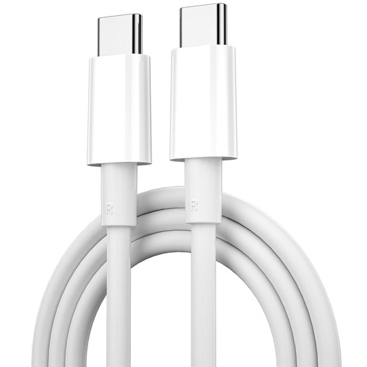 Daten- und Ladekabel USB-C - USB-C WiWu C008, 100 W, 1,2 m, Weiß