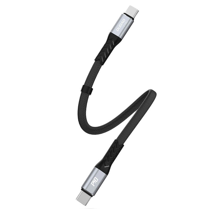 Daten- und Ladekabel USB-C - USB-C Dudao L10C, 100W, 0.23m, Schwarz