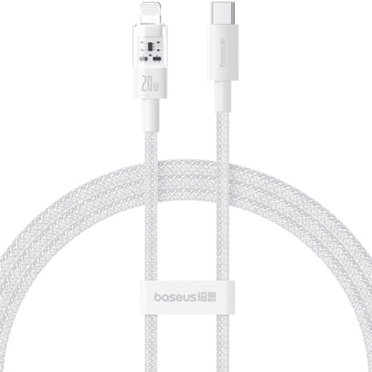 Daten- und Ladekabel USB-C - Lightning Baseus Gem, 20W, 1m, Weiß P10373001211-00
