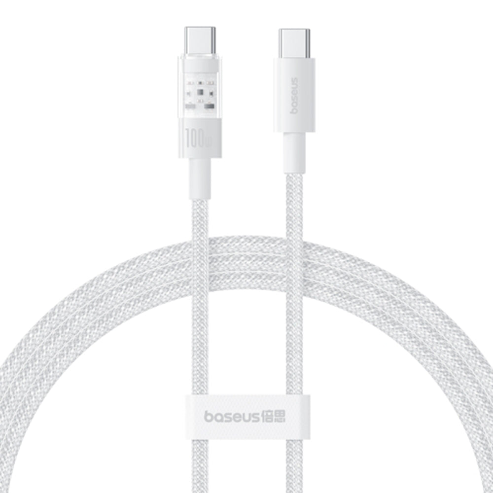 USB-C - USB-C Daten- und Ladekabel Baseus Gem, 100W, 2m, Weiß P10373000211-01