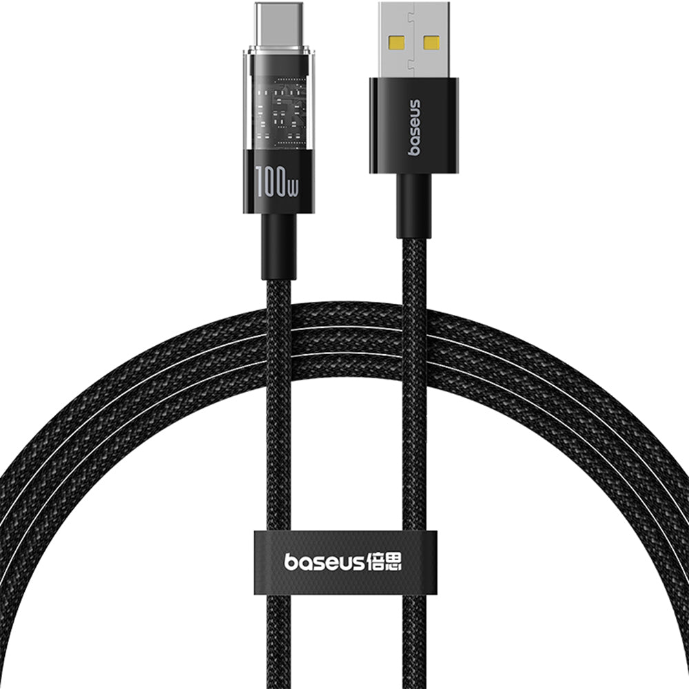Daten- und Ladekabel USB-A - USB-C Baseus Gem, 100W, 2m, Schwarz P10373002111-01
