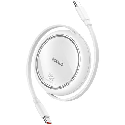 USB-C Daten- und Ladekabel - USB-C Baseus Free2Draw Mini Retractable, 100W, 1m, Weiß P10364500211-00