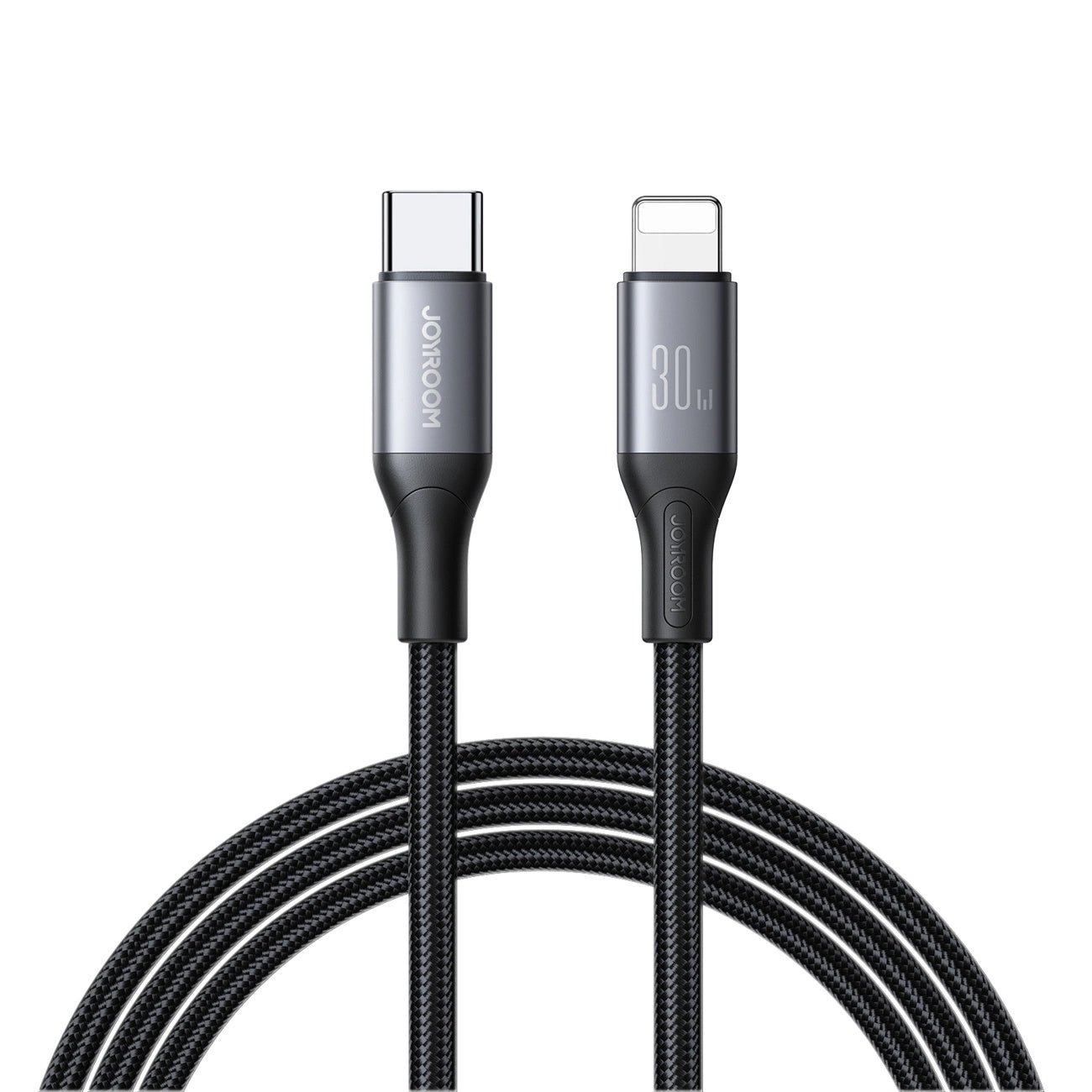 USB-C - Lightning Lade- und Datenkabel Joyroom S-A28 Flash, 30W, 1m, Schwarz
