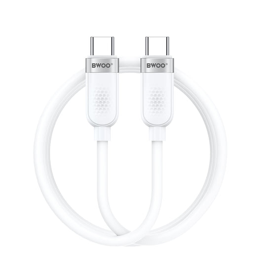 USB-C Daten- und Ladekabel - USB-C BWOO BO-X315C, 100W, 1m, Weiß