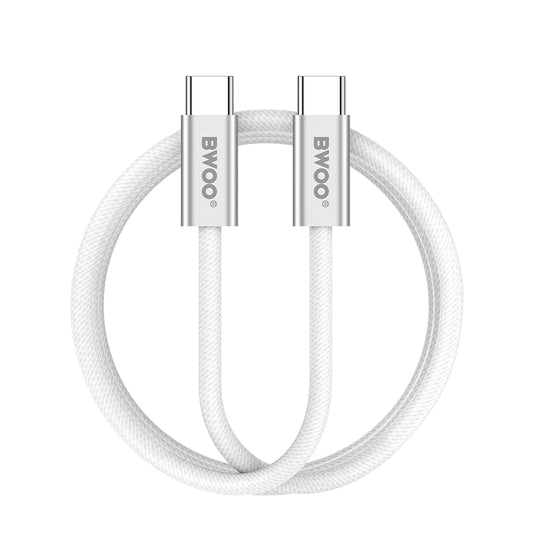 USB-C Daten- und Ladekabel - USB-C BWOO BO-X317C, 240W, 1m, Weiß