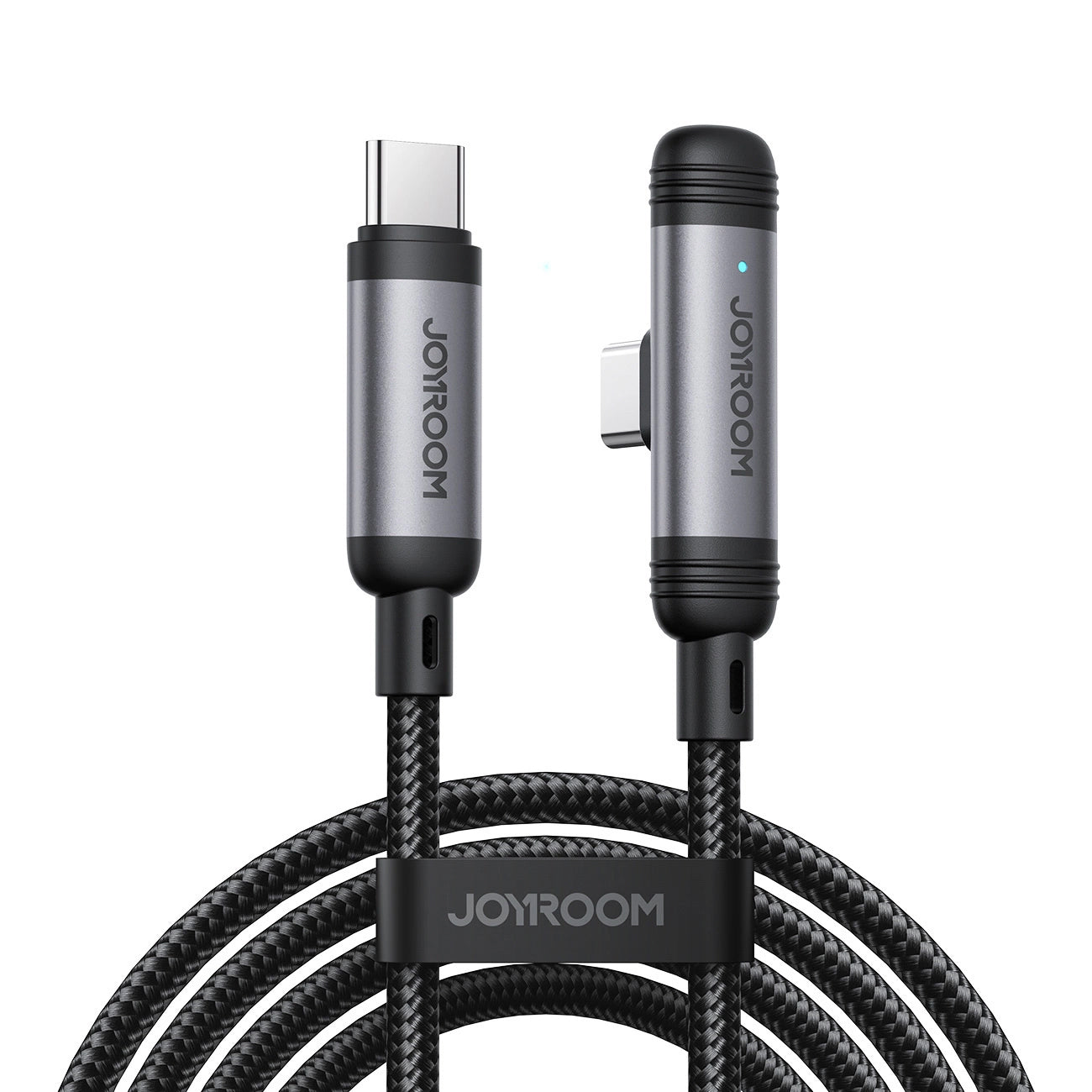 USB-C Data and Charging Cable - USB-C Joyroom S-A56 EnjoyX Angled, 60W, 1.2m, Black