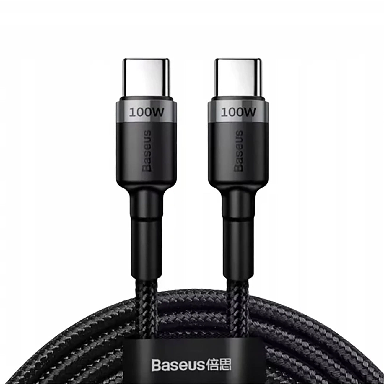 USB-C to USB-C Data and Charging Cable Baseus Cafule, 100W, 2m, Gray CATKLF-BLG1