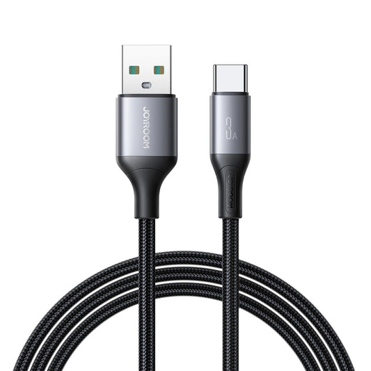 Daten- und Ladekabel USB-A - USB-C Joyroom S-A28 Flash, 30W, 2m, Schwarz