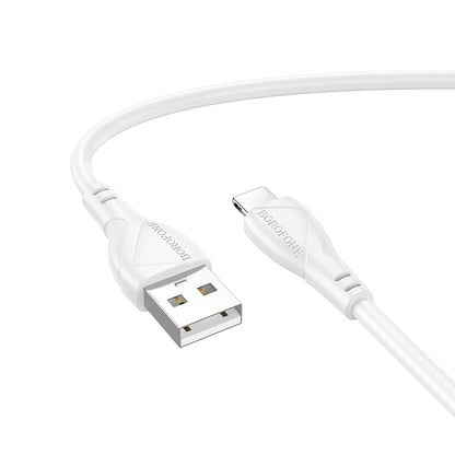 Daten- und Ladekabel USB-A - Lightning Borofone BX121 Energy, 18W, 1m, Weiß
