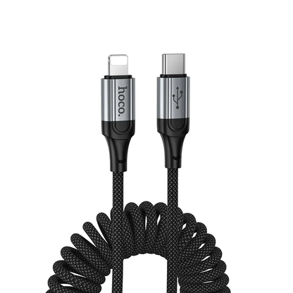 USB-C - Lightning Daten- und Ladekabel HOCO X121, 27W, 1,5m, Schwarz