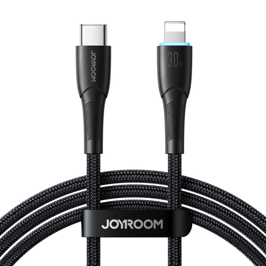 USB-C - Lightning Lade- und Datenkabel Joyroom S-A32, 30W, 1m, Schwarz