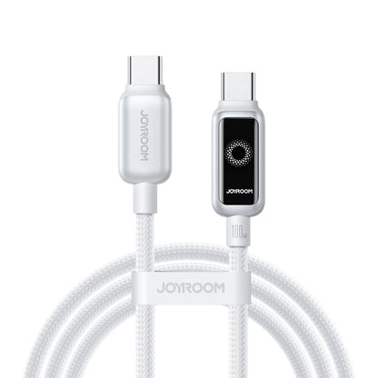 USB-C Data and Charging Cable - USB-C Joyroom S-A55 StarFlight Display, 100W, 1.2m, White