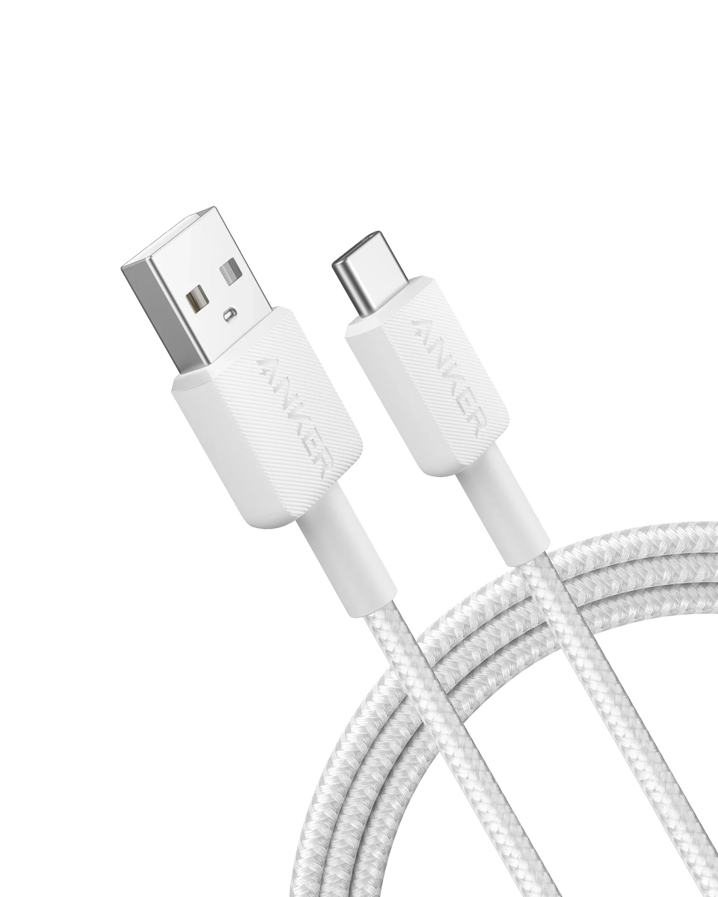 Daten- und Ladekabel USB-A - USB-C Anker 322, 18W, 1,8m, Weiß A81H6G21