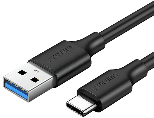Daten- und Ladekabel USB-A - USB-C UGREEN US184, 18W, 0,5m, Schwarz