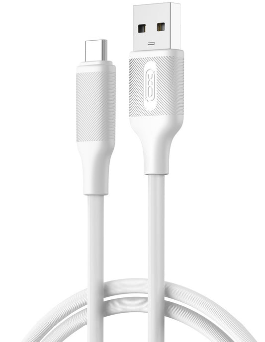 USB-A to USB-C Data and Charging Cable XO Design NB265, 18W, 1m, White
