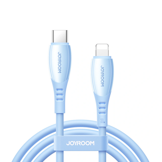 Daten- und Ladekabel USB-C - Lightning Joyroom S-A59 Vibrant, 30W, 1,2m, Blau