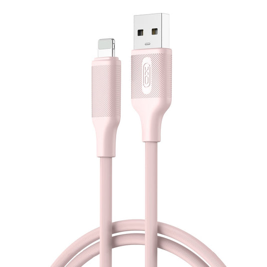 USB-A to Lightning Data and Charging Cable XO Design NB265, 12W, 1m, Pink