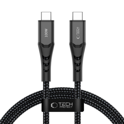 USB-C Daten- und Ladekabel - USB-C Tech-Protect UB11T Ultraboost, 100W, 1m, Schwarz