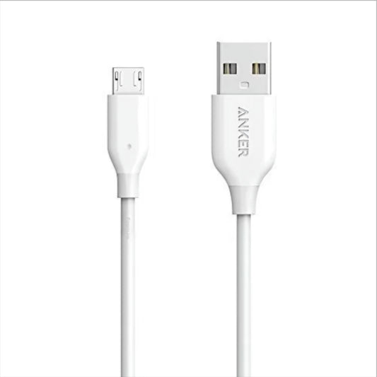 Daten- und Ladekabel USB-A - microUSB Anker PowerLine, 18W, 1m, Weiß A8132H21