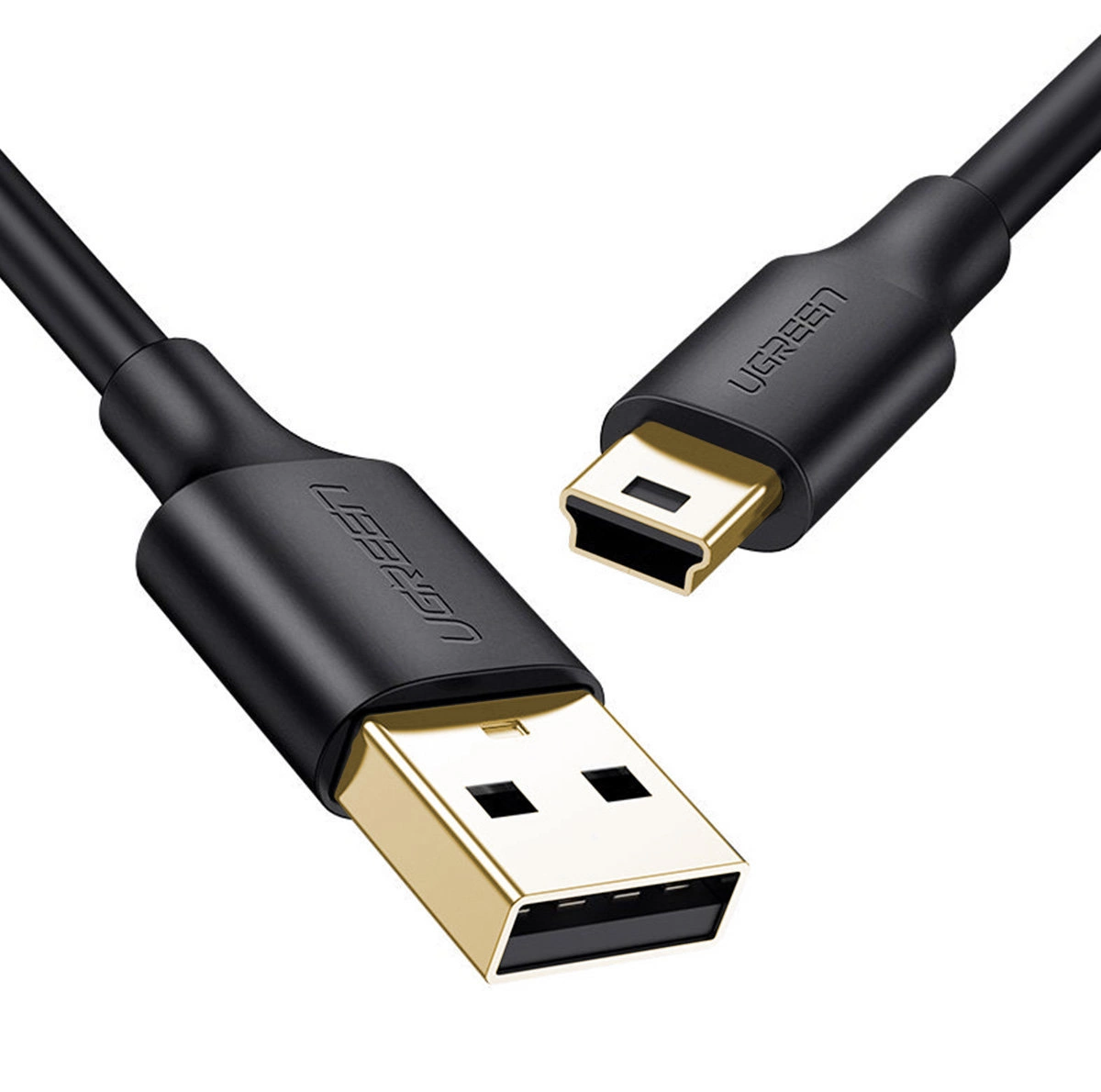 Daten- und Ladekabel USB-A - miniUSB UGREEN US132, 3m, Schwarz