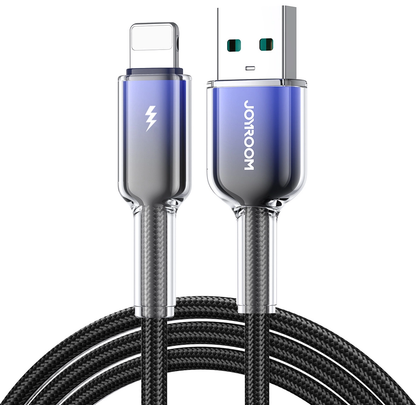 USB-A to Lightning Data and Charging Cable Joyroom S-A42, 18W, 1.2m, Black