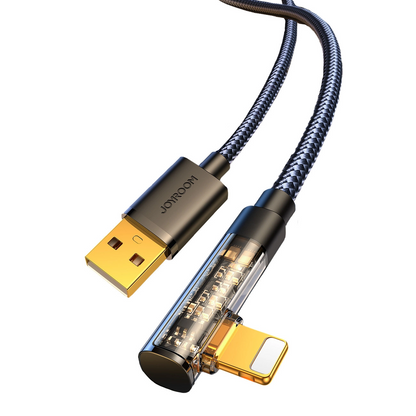 Daten- und Ladekabel USB-A - Lightning Joyroom S-UL012A6 Angled, 18W, 1,2m, Schwarz