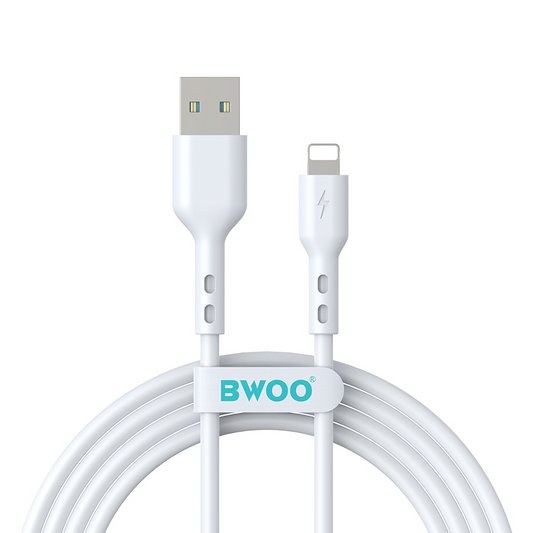 Daten- und Ladekabel USB-A - Lightning BWOO BO-X172L-2M, 15W, 2m, Weiß