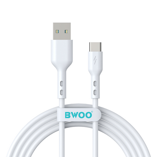 Daten- und Ladekabel USB-A - USB-C BWOO BO-X172C-2M, 15W, 2m, Weiß