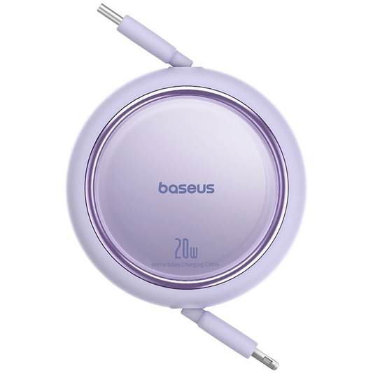 Daten- und Ladekabel USB-C - Lightning Baseus Free2Pull Mini Retractable, 20W, Lila P10364501511-00