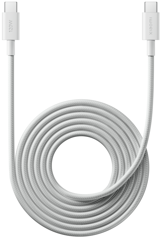 USB-C Daten- und Ladekabel - USB-C Xiaomi, 120W, 2m, Weiß BHR087AGL