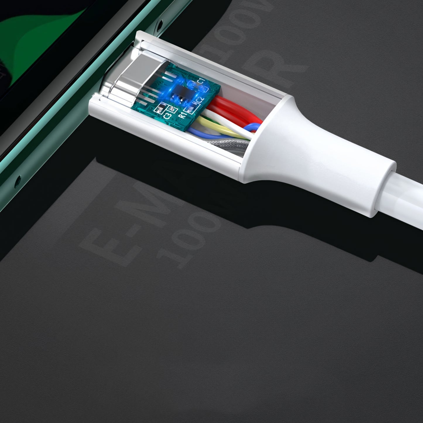USB-C zu USB-C Daten- und Ladekabel UGREEN US300, 100W, 2m, Weiß